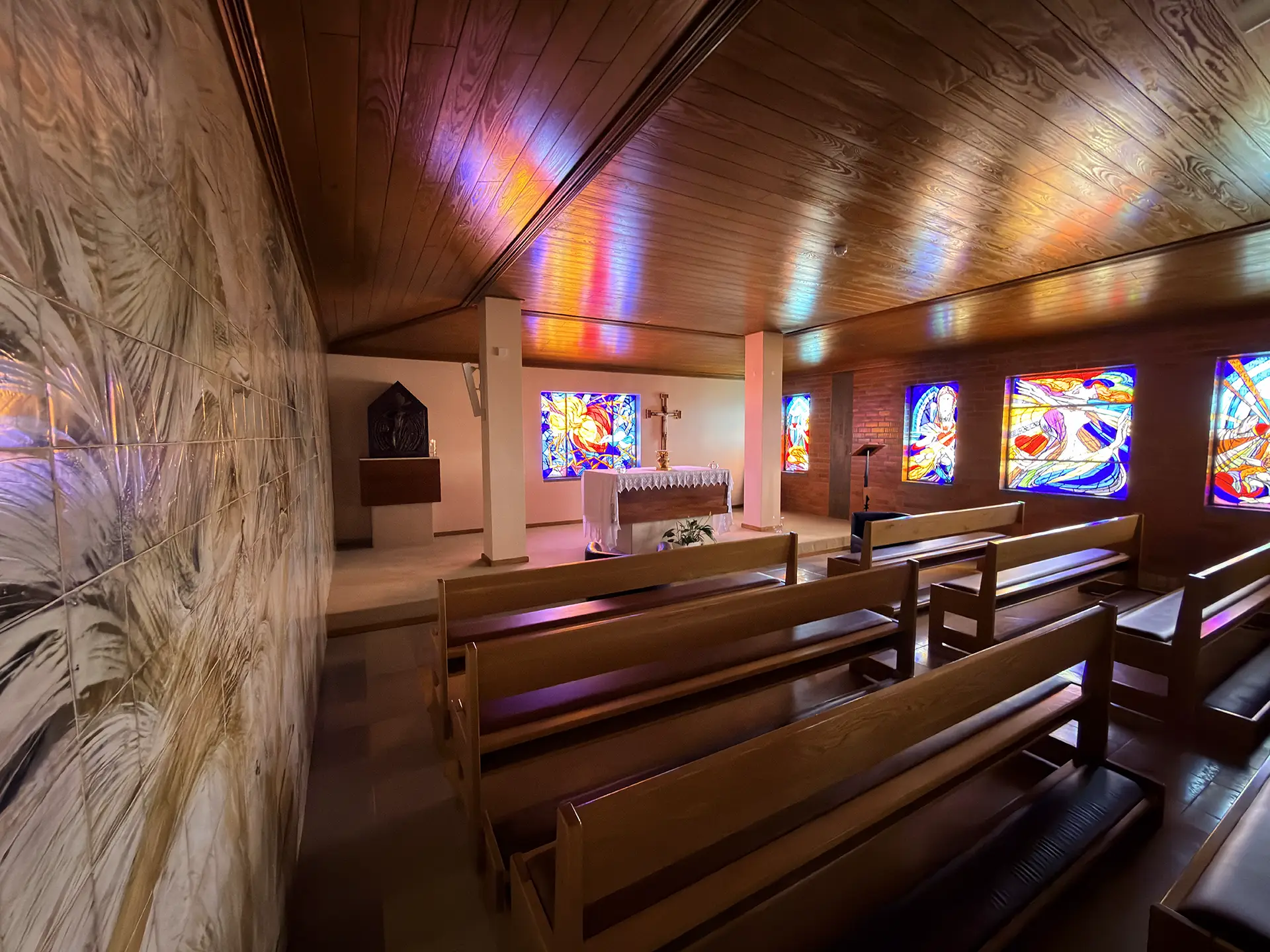 Capela do Divino Coração no prédio da Reitoria no Santuário de Cristo Rei